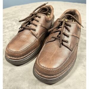 Streetcars Shoes Mens Size 9 Brown Leather Lace Up Casual Gel Comfort Sneakers